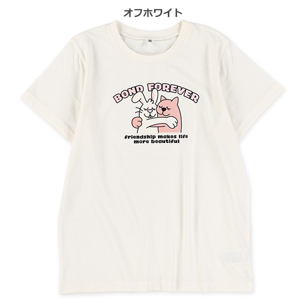 アニマル・花柄半袖Tシャツ