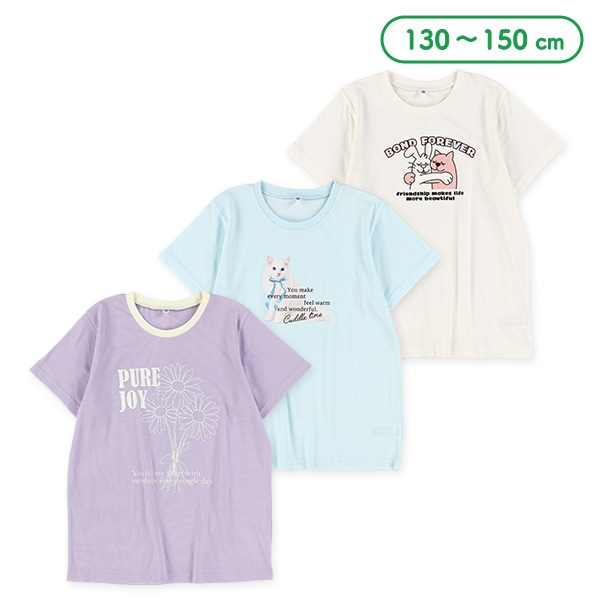 アニマル・花柄半袖Tシャツ