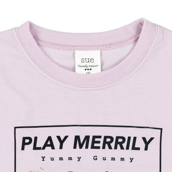 袖メッシュベアグミ半袖Tシャツ