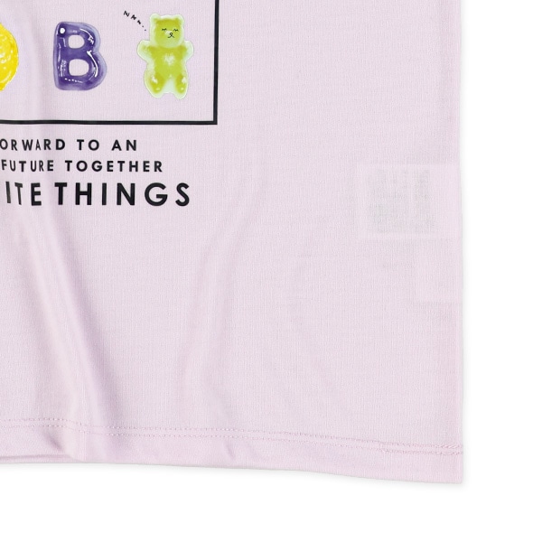 袖メッシュベアグミ半袖Tシャツ