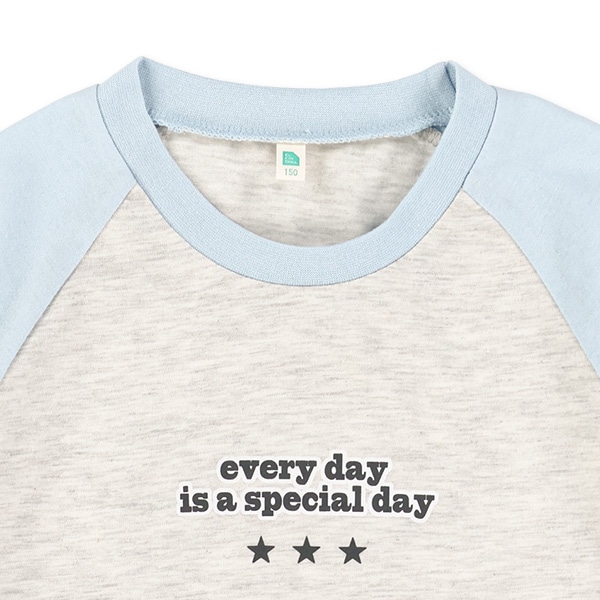 脇ギャザーラグラン半袖Tシャツ