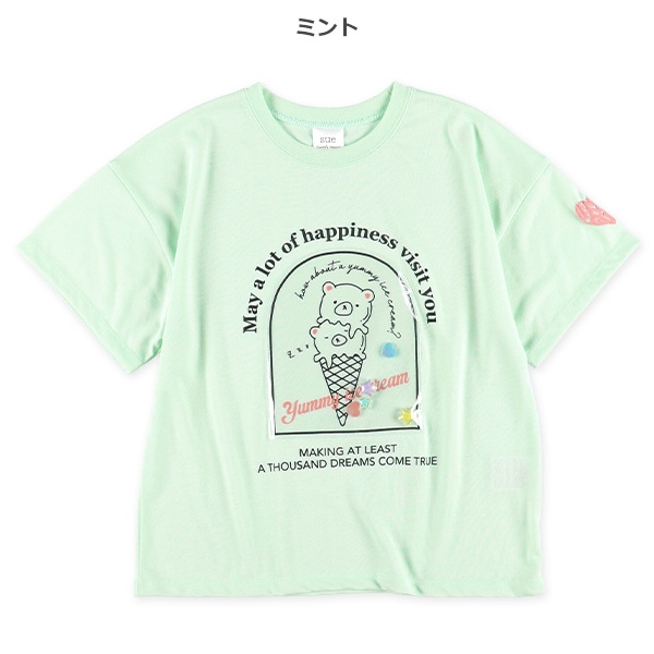 PVCくまアイス半袖Tシャツ