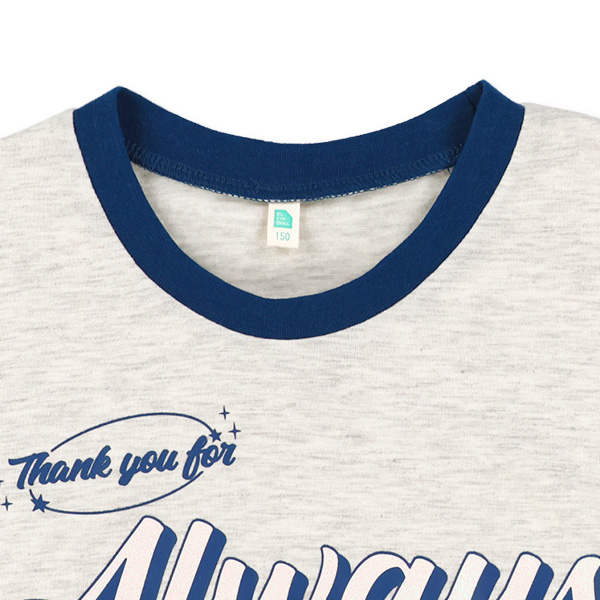 裾前ギャザーロゴラメプリント半袖Tシャツ