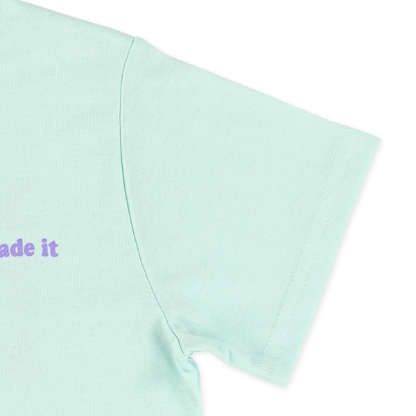 配色ロゴ前後プリント半袖Tシャツ