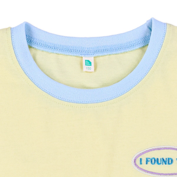 ロゴ刺繍リンガー半袖Tシャツ