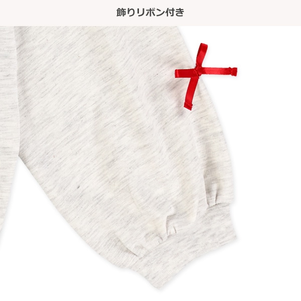 ミニ裏毛スイーツリボントレーナー