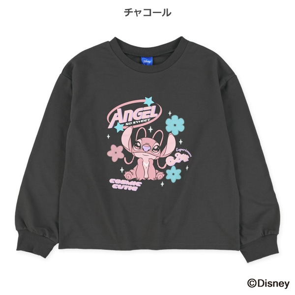 ミニ裏毛長袖Tシャツ（リロ＆スティッチ）