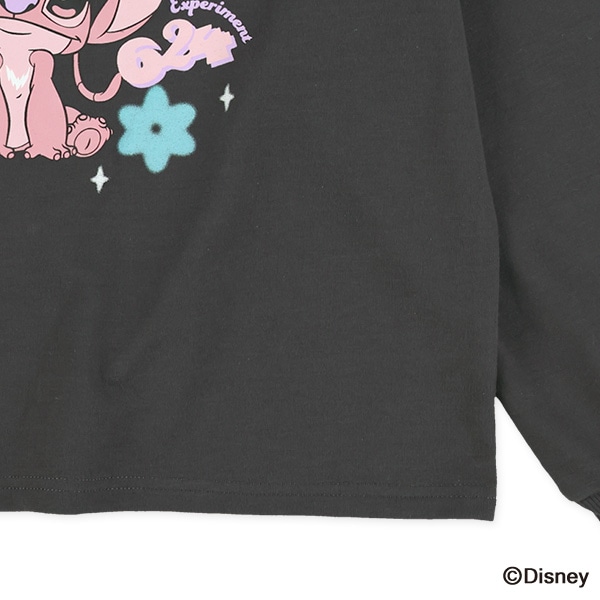 ミニ裏毛長袖Tシャツ（リロ＆スティッチ）