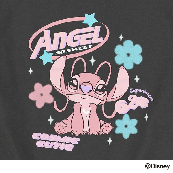 ミニ裏毛長袖Tシャツ（リロ＆スティッチ）