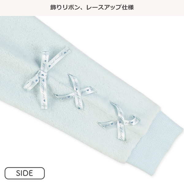 フリース袖レースアップブルゾン