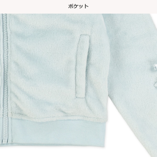 フリース袖レースアップブルゾン