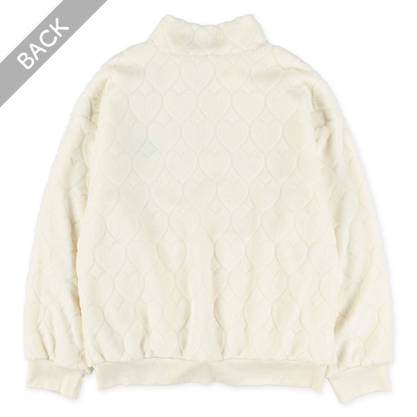 ハート型押しフリースジャケット