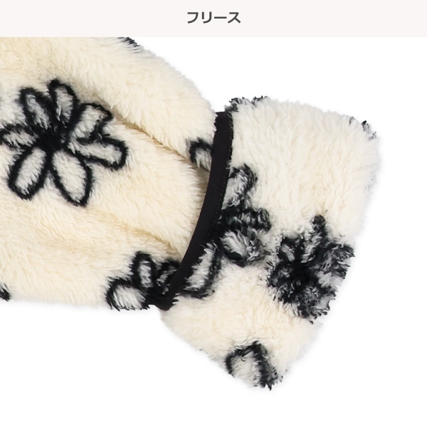 ボア花柄ジャケット