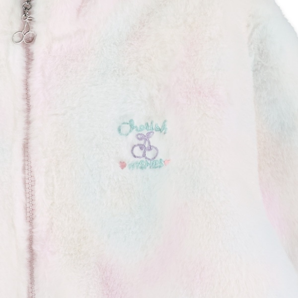 オーロラファーボア総柄ジャケット