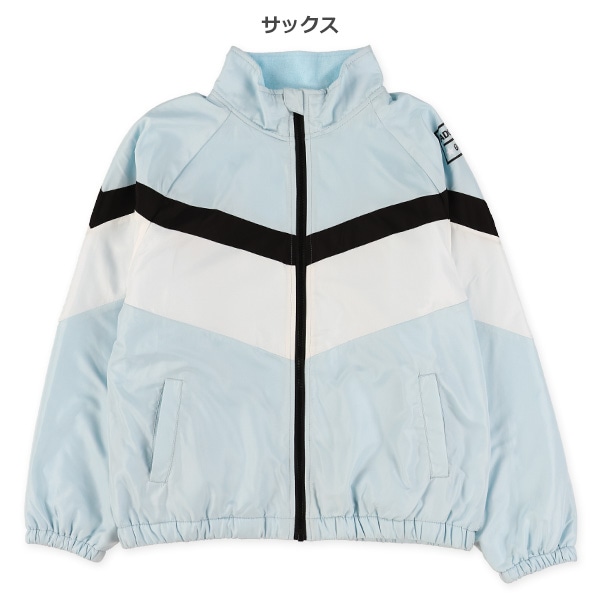 裏フリース配色切り替えジャケット
