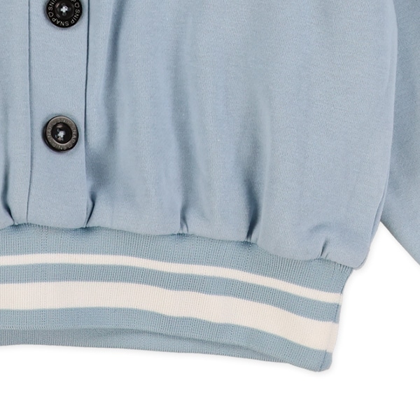 裏起毛カーデレイヤード風長袖トレーナー