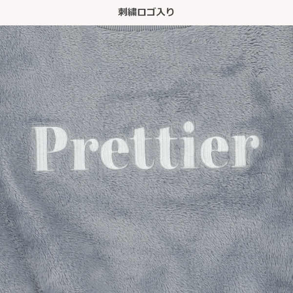 フリース刺繍ロゴトレーナー