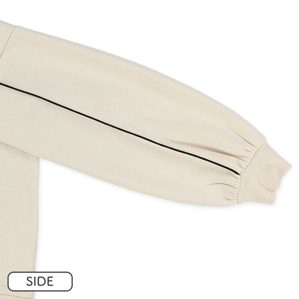 裏起毛袖ラインロゴハートトレーナー | 西松屋オンラインストア