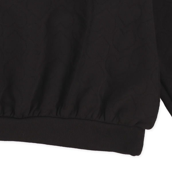 ニットキルトハートトレーナー