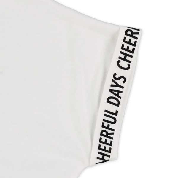 袖折り返しロゴフレンチTシャツ