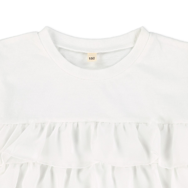 シフォンフリルフレンチTシャツ