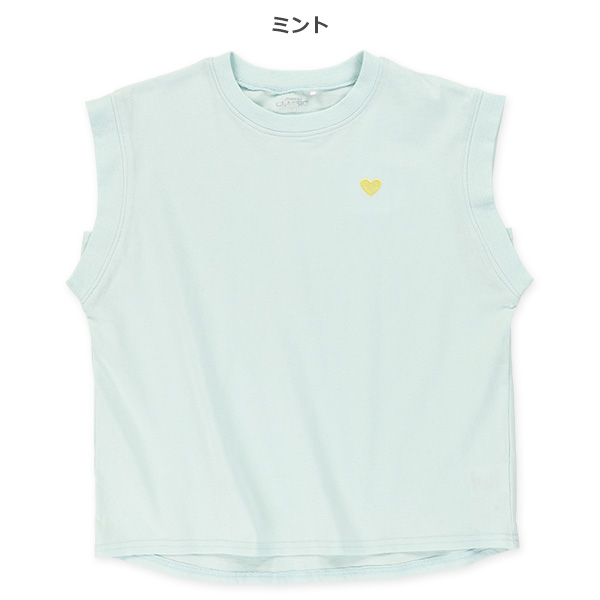 胸ハートフレンチTシャツ
