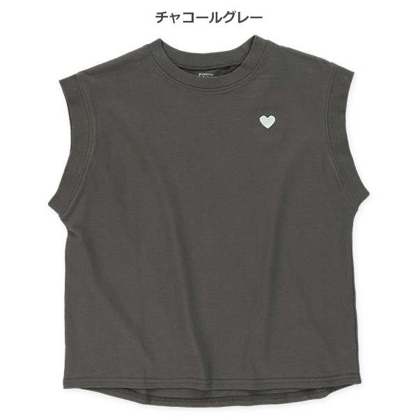 胸ハートフレンチTシャツ