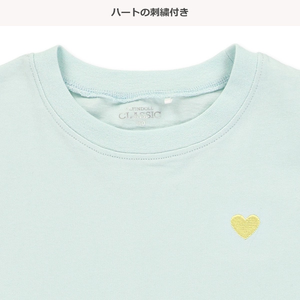 胸ハートフレンチTシャツ