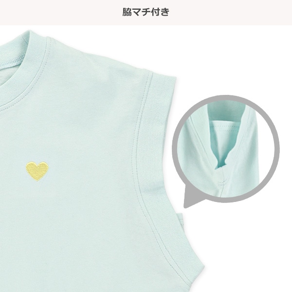 胸ハートフレンチTシャツ