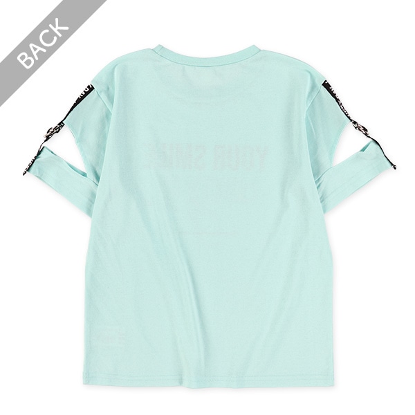 肩テープスリット半袖Tシャツ