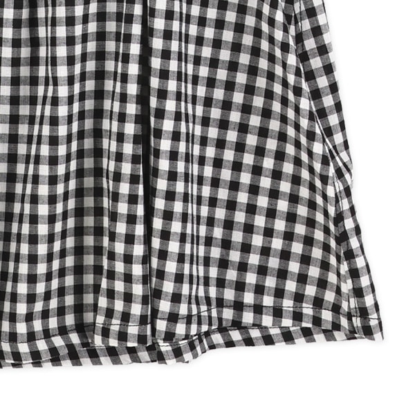 胸切り替えレイヤード風りぼんチェック半袖Tシャツ