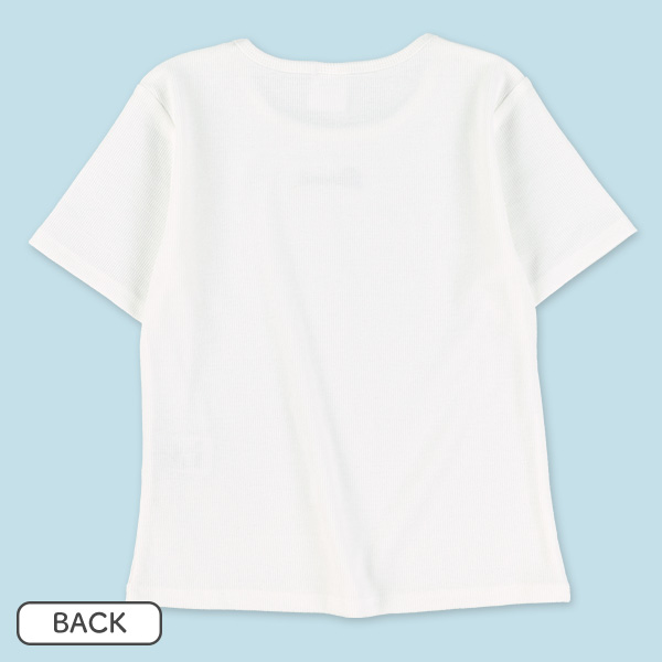 リボンキャミソール&リブ半袖Ｔシャツセット