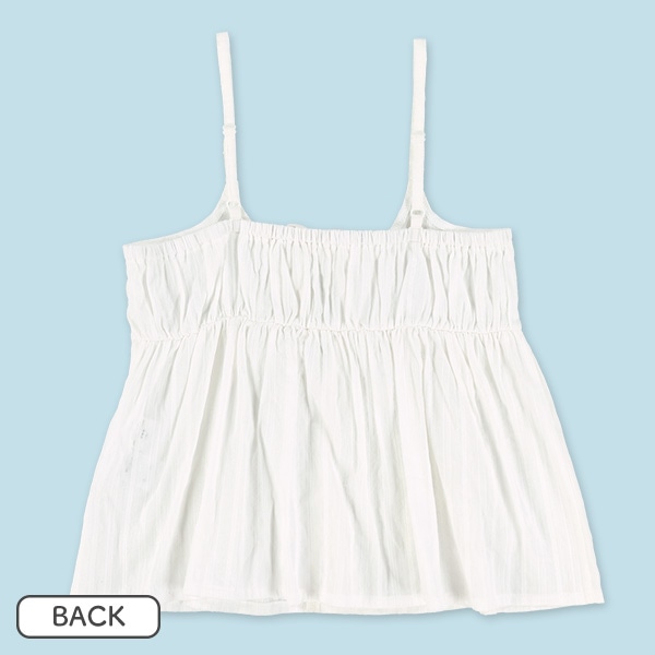 リボンキャミソール&リブ半袖Ｔシャツセット