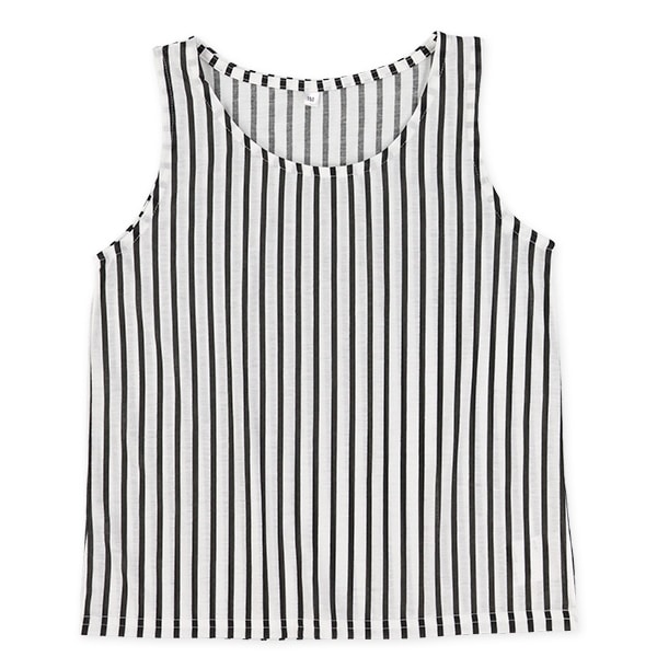 タンクトップ&裾結び半袖トップスセット