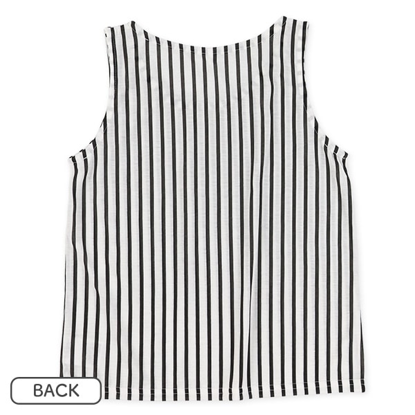 タンクトップ&裾結び半袖トップスセット