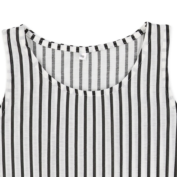 タンクトップ&裾結び半袖トップスセット