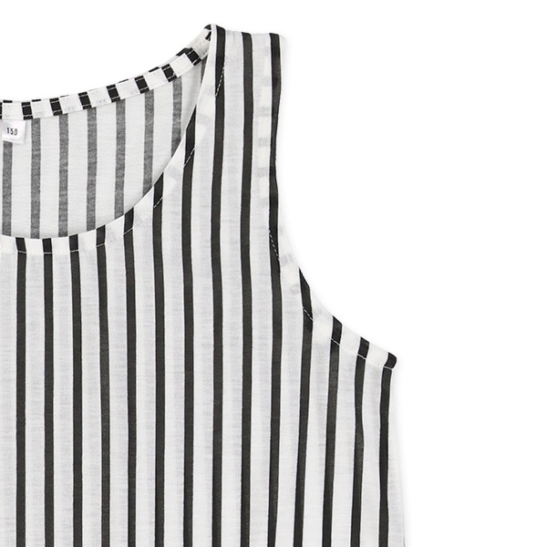 タンクトップ&裾結び半袖トップスセット