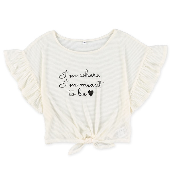 タンクトップ&裾結び半袖トップスセット