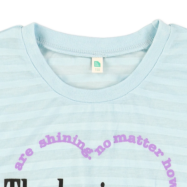 ボーダーロゴ半袖Tシャツ&キャミソールセット