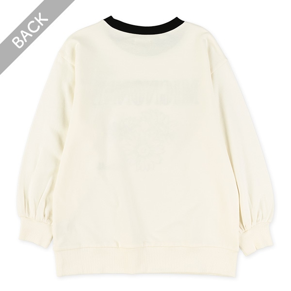 裏毛刺繍ワイド薄手トレーナー