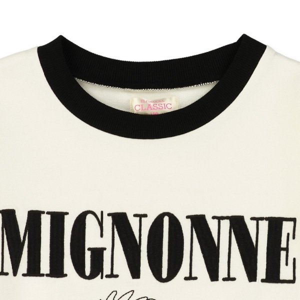 裏毛刺繍ワイド薄手トレーナー