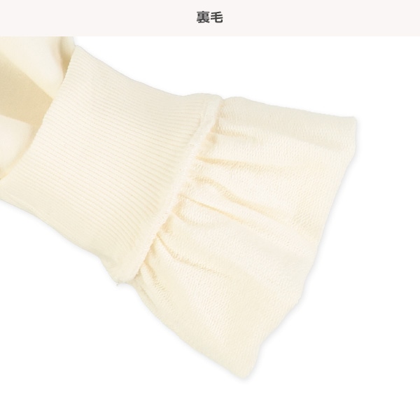 裏毛刺繍ワイド薄手トレーナー