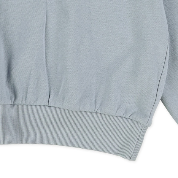 ミニ裏毛配色ハート薄手トレーナー