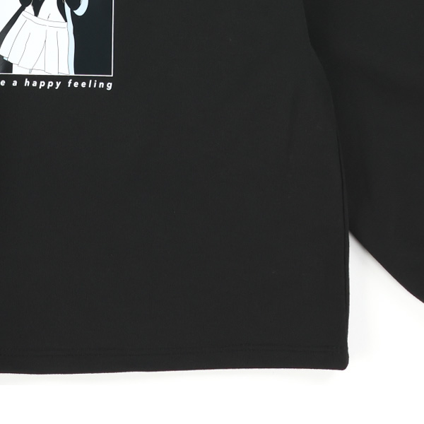 ポンチエモ系イラスト長袖Tシャツ