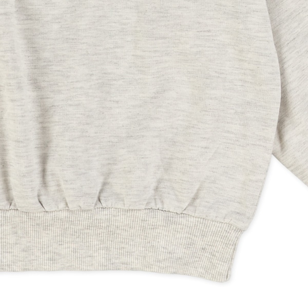 ミニ裏毛袖ハートレース薄手トレーナー