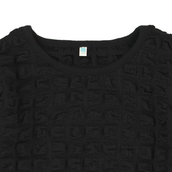 ポップコーン長袖ブラウス