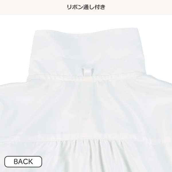 ボータイリボン付き長袖ブラウス