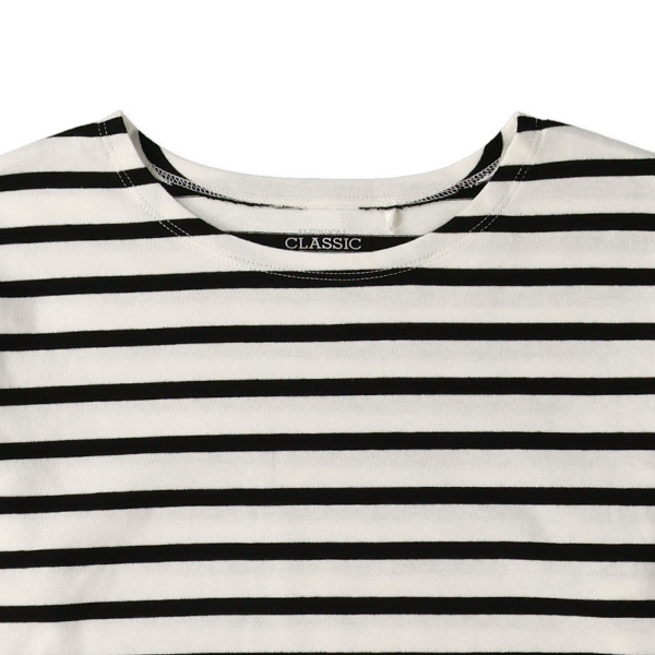 先染めボーダー長袖Tシャツ