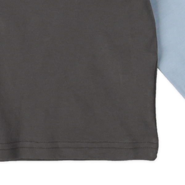 ロゴ三段切り替え長袖Tシャツ