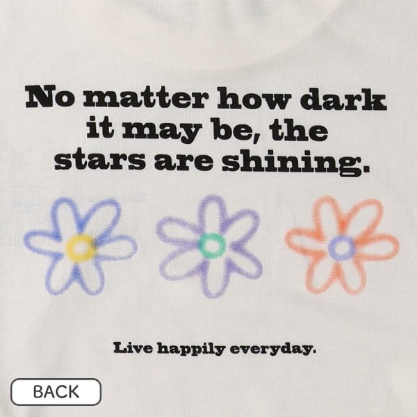 花ロゴ長袖Tシャツ